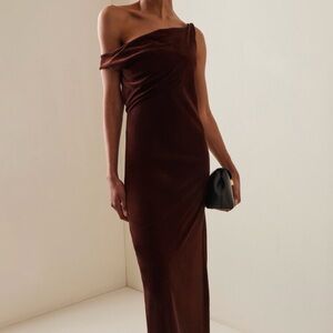 SIR Ezra Draped Crepe Gown